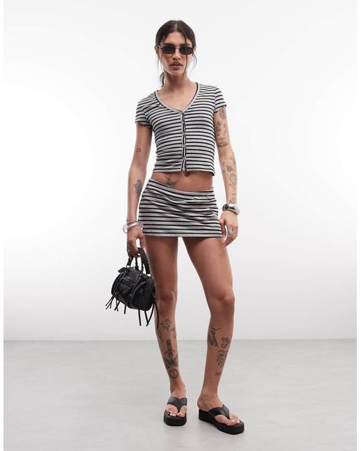 Collusion Gray Mini Skort