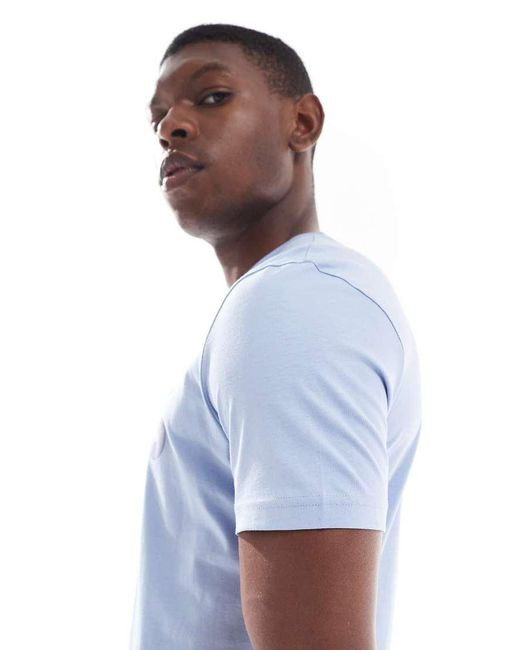 Boss Blue Thinking Chest Logo T-shirt for men