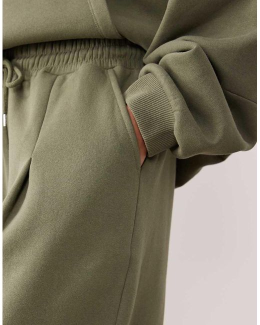 ASOS Green Barrel Leg jogger Co-ord