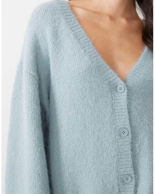 Monki Blue Oversized Cardigan