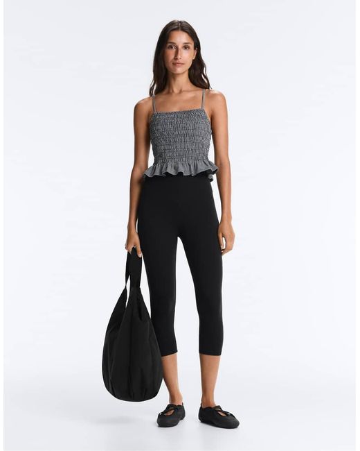Oysho Gray Comfortlux Smock Tank Top