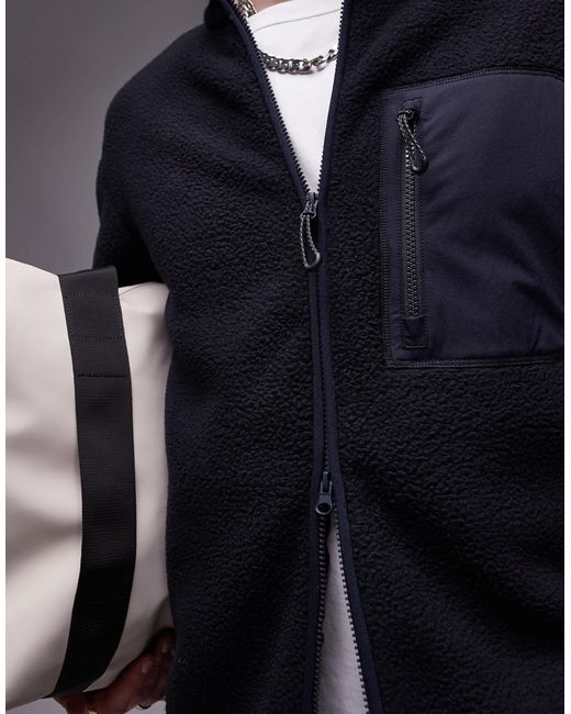 ARKET – fleece-fleecejacke in Blue für Herren