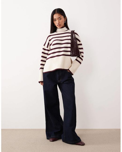 Vila Red – gestreifter pullover
