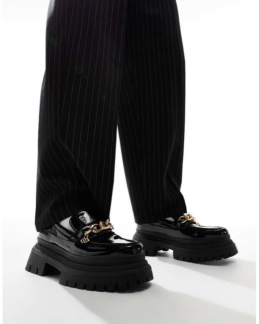 ASOS Black Chunky Loafers for men