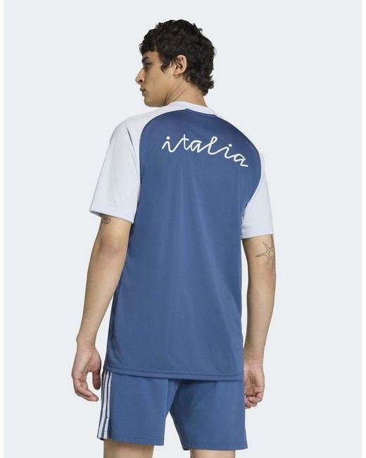 Adidas Originals Blue Italy 26 Away Pre-Match Jersey for men