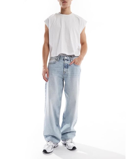 Calvin Klein Losse Jeans in het Blue voor heren