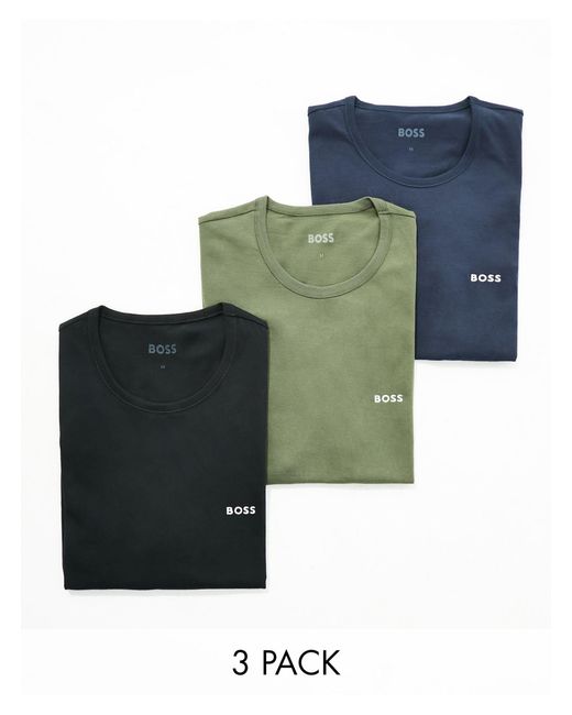 Boss – 3er-pack t-shirts in Green für Herren