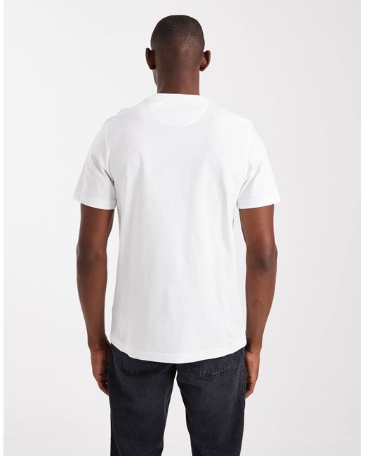 Farah White Landsdown Graphic T-shirt for men