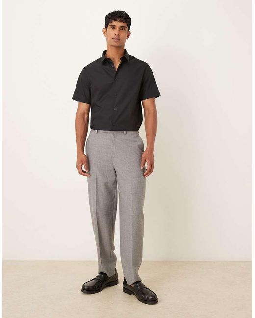 Camicia Regular di ASOS in Black da Uomo