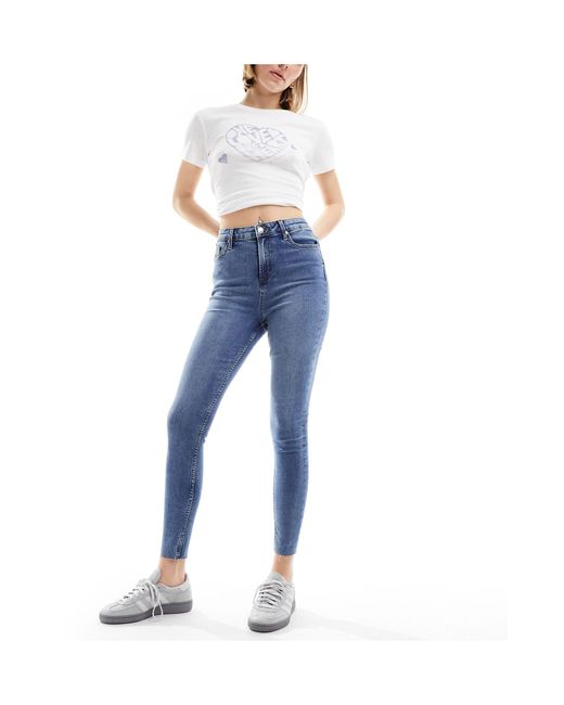 Miss Selfridge Blue – skinny-jeans