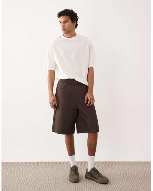 SELECTED White Oversized T-shirt With Coast Graphic for men