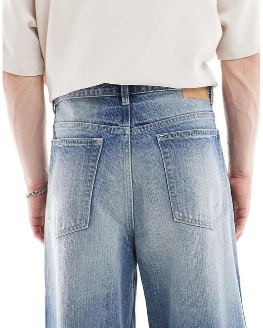 Cotton On Blue Super baggy Jeans for men