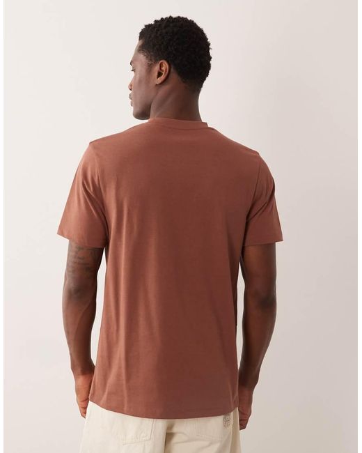ASOS Red Heavyweight Regular Fit T-shirt for men