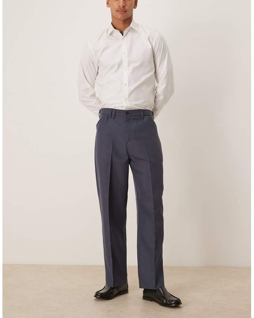 Farah Blue Archive Twill Trousers for men