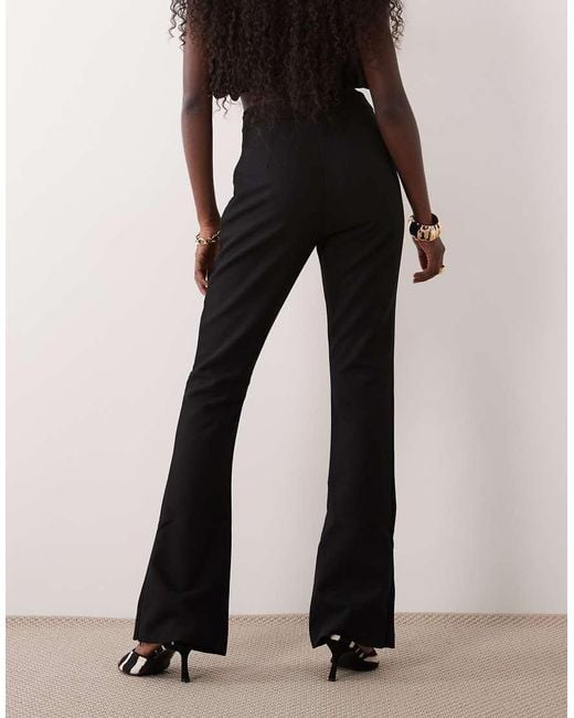 ASOS Black Flared Tailored Pants