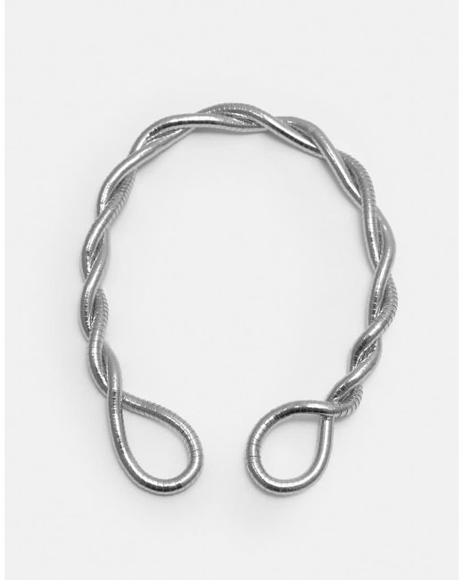 Pull&Bear Green Metallic Necklace