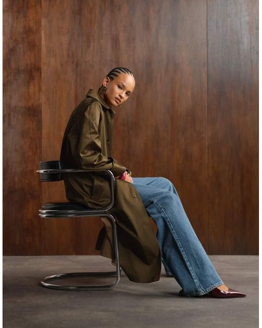 ASOS Natural Longline Trench