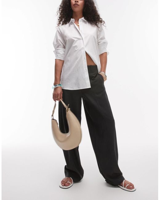 TOPSHOP White – schmal zulaufende ballon-hose