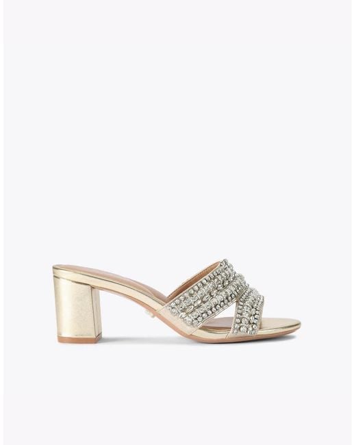 Carvela Kurt Geiger White Pageant Block Heeled Sandals