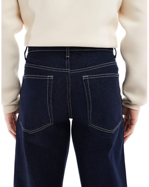 ASOS Blue Wide Flare Jeans for men