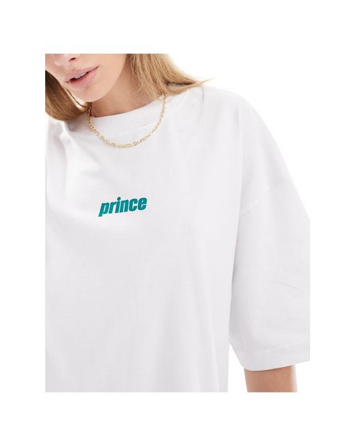 T-shirt unisexe à motif graphique au dos Prince en coloris White