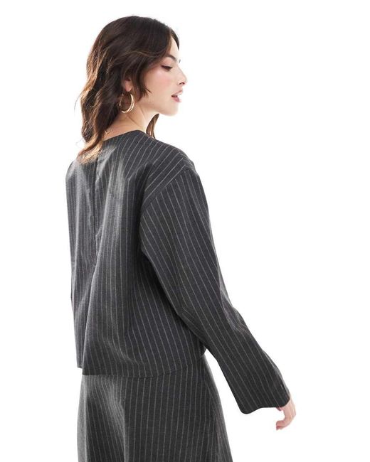 Object Black Long Sleeved Top