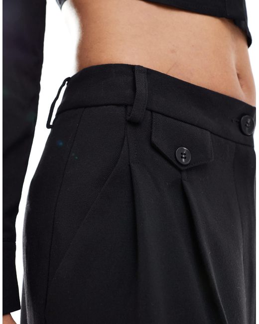 Asos design tall - pantalon droit ajusté à languette ASOS en coloris Black