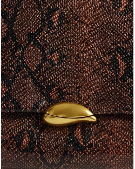 ASOS Brown Large Soft Clutch