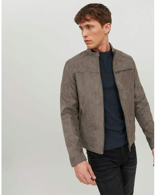 Jack & Jones Black Rocky Zip Jacket for men
