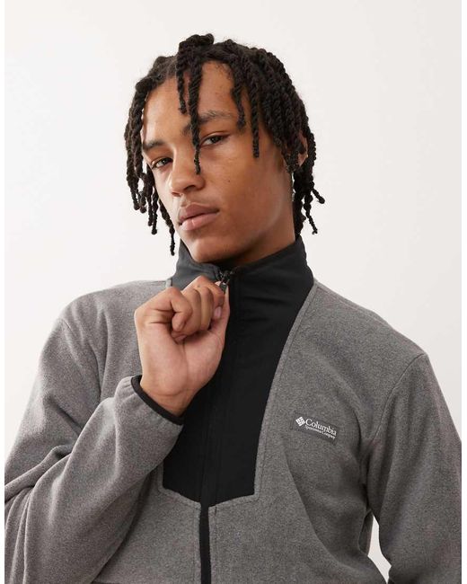 Columbia Gray Sequoia Grove Full Zip Fleece for men