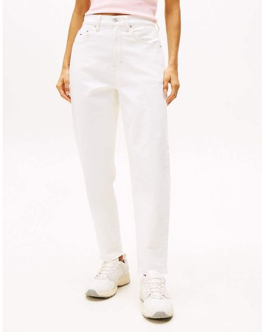 Tommy Hilfiger White Mom Jean
