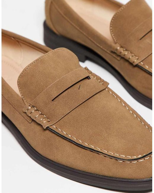 ASOS Blue Penny Loafers for men