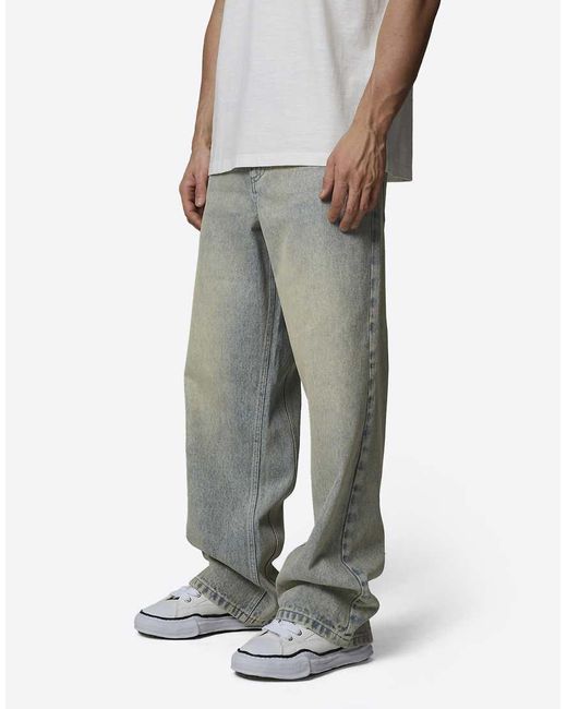 Good For Nothing White Baggy Denim Jeans for men