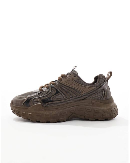 SEQWL Brown – wolf – klobige sneaker