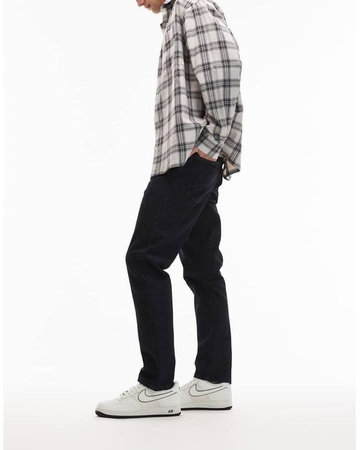 ASOS Blue Premium Selvedge Slim Jeans for men
