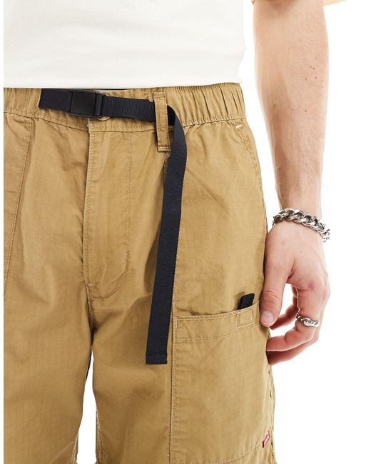 Pantalones color cargo utilitarios con diseño desmontable Levi's de hombre de color Natural