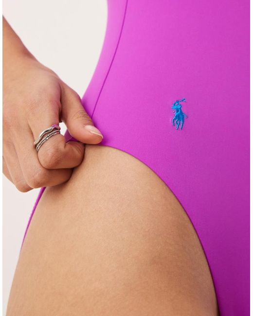 Polo Ralph Lauren Purple Colour Shop Kennedy Swimsuit