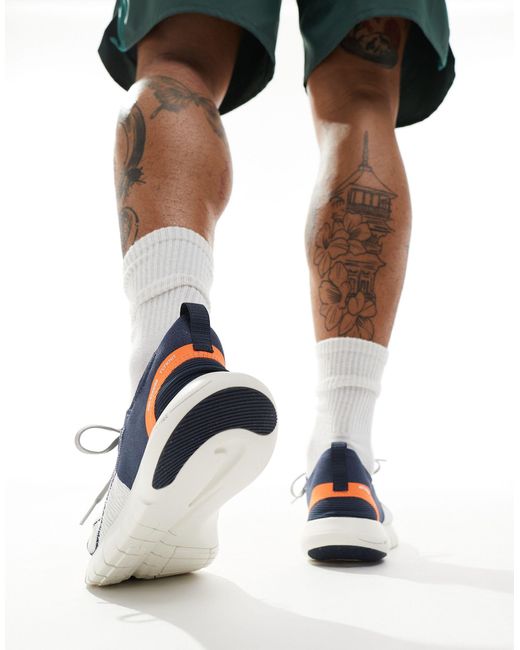 Nike - running free run flyknit nn - sneakers grigie e arancioni di Nike in Gray da Uomo