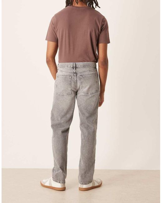 ASOS Natural Straight Leg Jeans for men