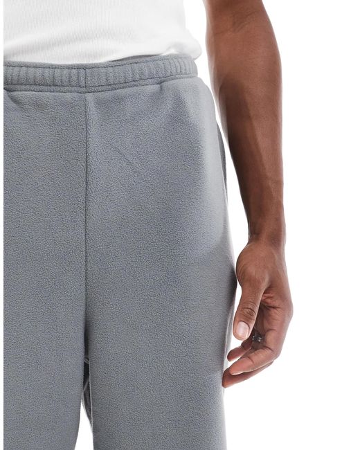 ASOS – oversize-jogginghose aus fleece in Gray für Herren