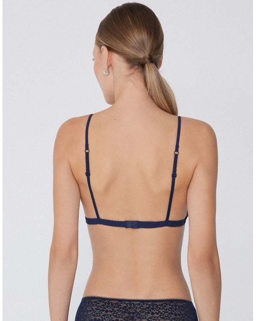 Tezenis Blue Lisbon Unpadded Triangle Bra