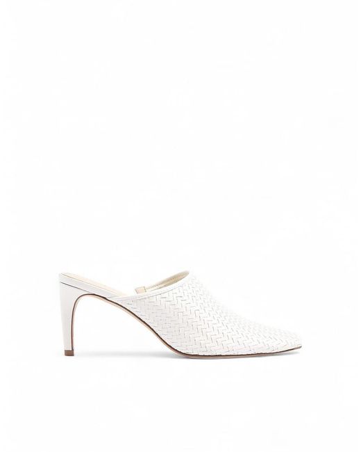 NA-KD White Woven Mules