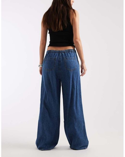 Tommy Hilfiger Blue Pull On Chambray Pants