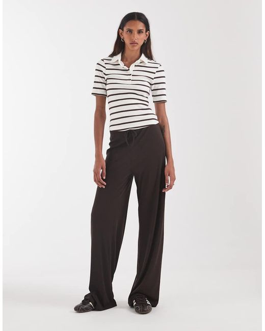 ONLY White Wide Leg Trousers