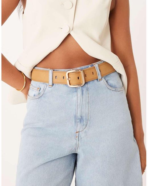 ASOS Blue Square Buckle Belt