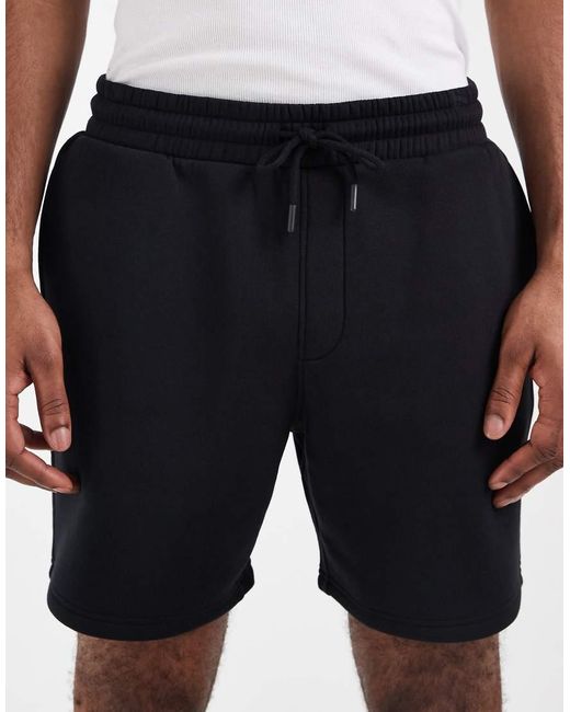 ASOS White Essentials Oversized Mid Length Jersey Shorts for men