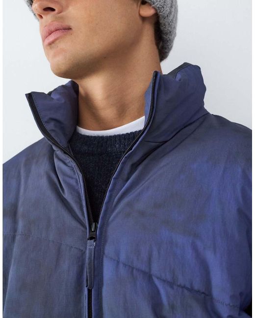 Balmohk Blue Puffer Jacket for men
