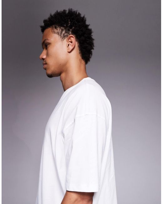4505 – icon – schnell trocknendes oversize-trainings-t-shirt in White für Herren