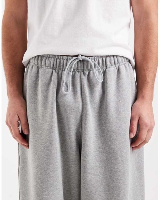 Nike Gray Club French Terry Oversized Fleece Shorts for men