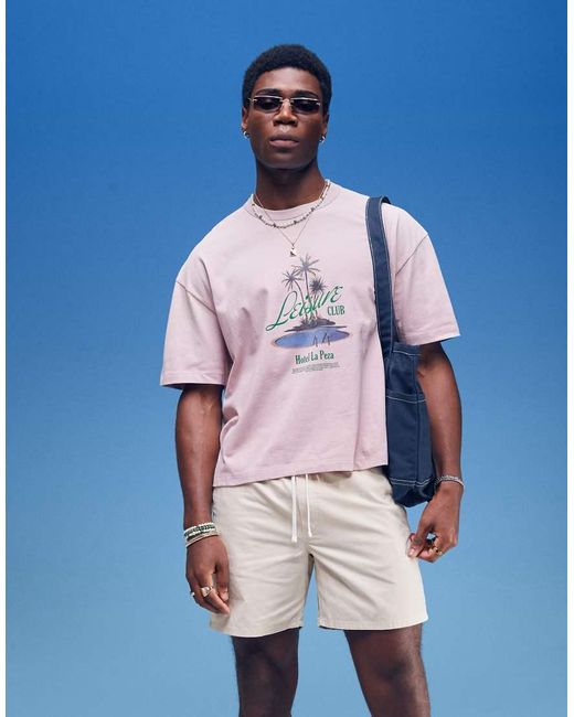 Pantalones Cortos De Corte Estándar Olsen De - Neutro Weekday de hombre de color White